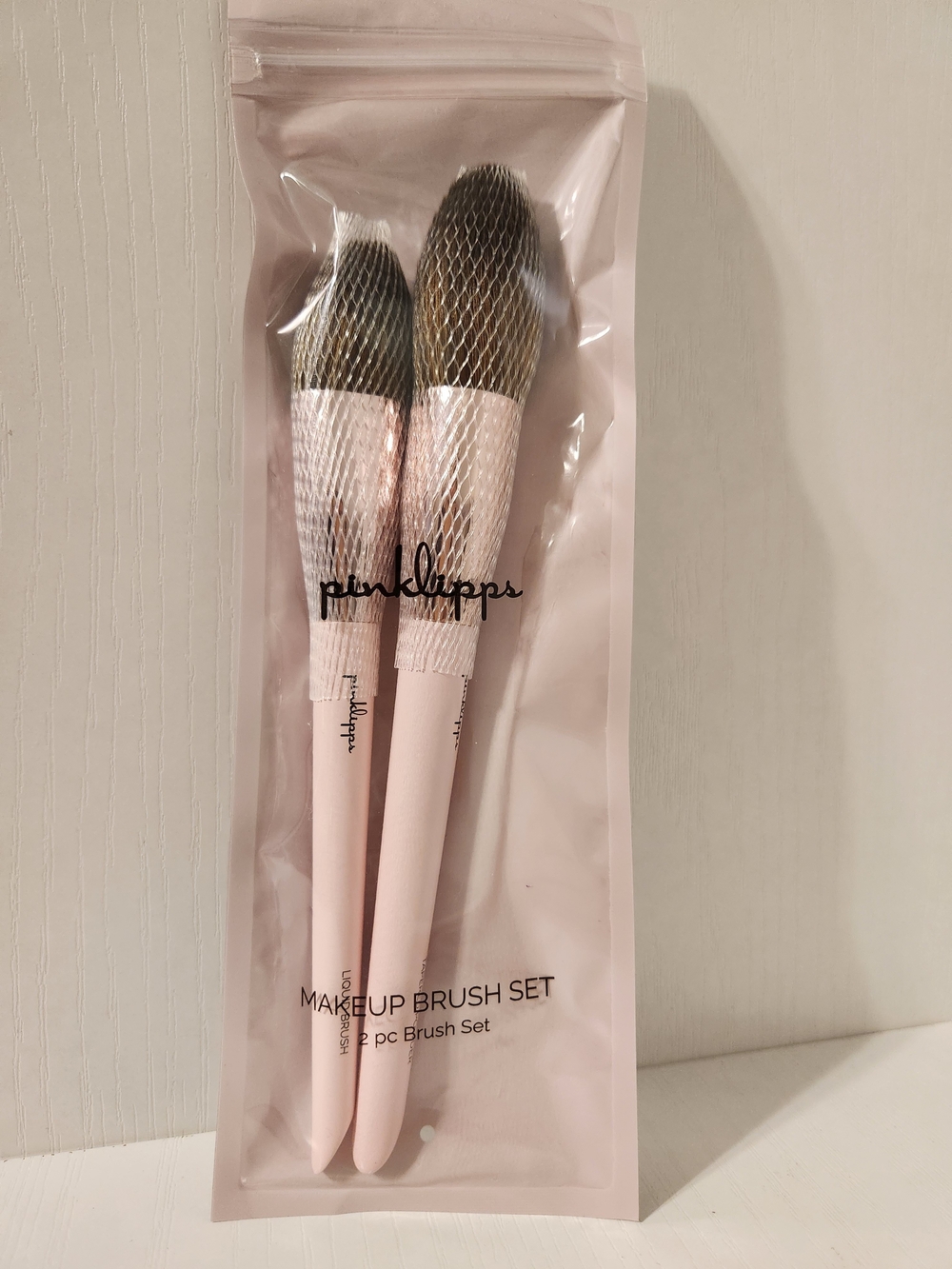 pinklipps Makeup Brush Set 2-Piece Pink NWT